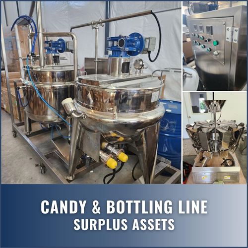 Surplus Assets - Turnkey Candy Manufacturing Line and Bottling Line