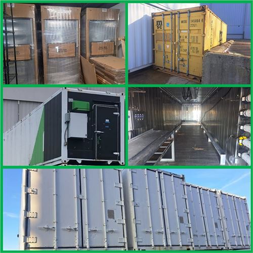 Surplus Assets - (16 qty) Freight Farm Growing Containers & Brand New HVAC Units