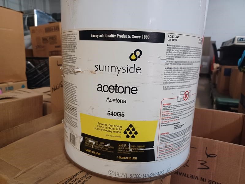 Sunnyside Acetone, 5 Gallon