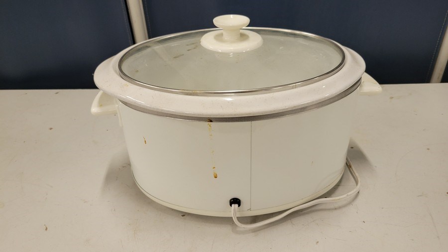 Sold at Auction: Vintage Rival Crock Pot Stoneware Slow Cooker 3.5 quart