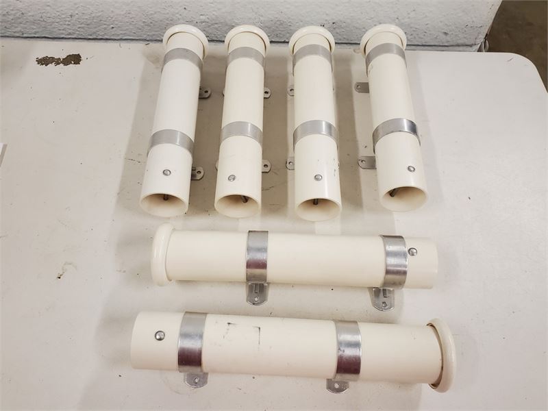 Biddergy - Worldwide Online Auction and Liquidation Services - White 10  Long FIshing Rod Holders