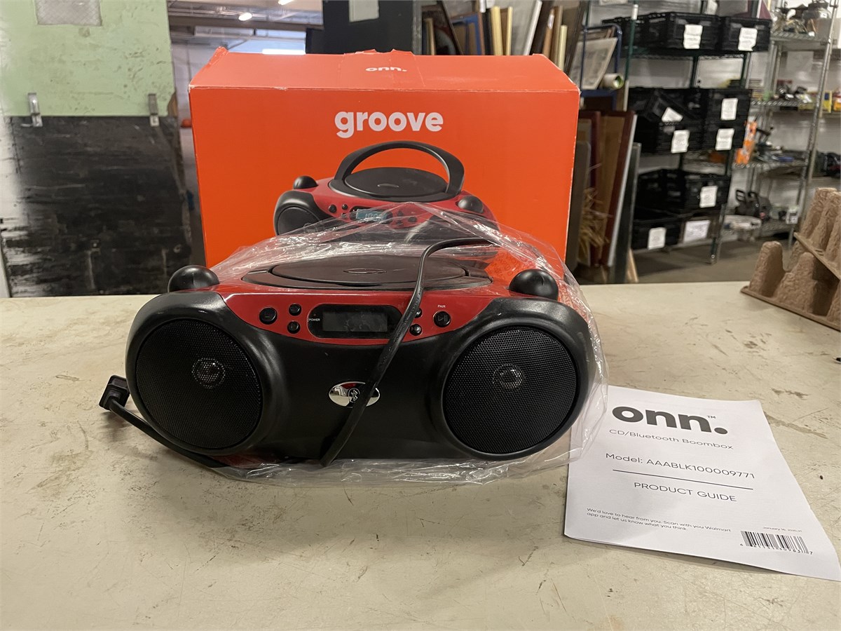 Biddergy Worldwide Online Auction And Liquidation Services Onn Grove Cd Boombox With