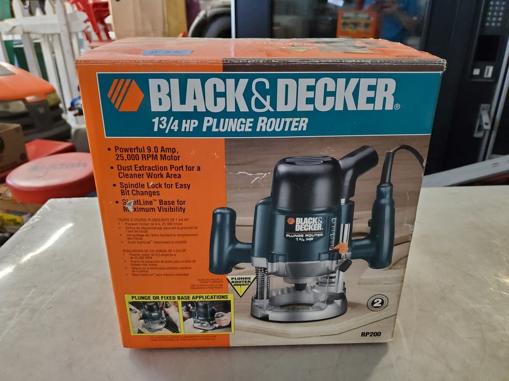 Black & Decker 1/4” Shank Bits Router Bit Set & Case 3 Piece.