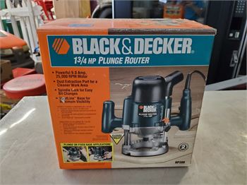 Black & Decker Router 3/4 HP Max Motor Output. - Rocky Mountain Estate  Brokers Inc.