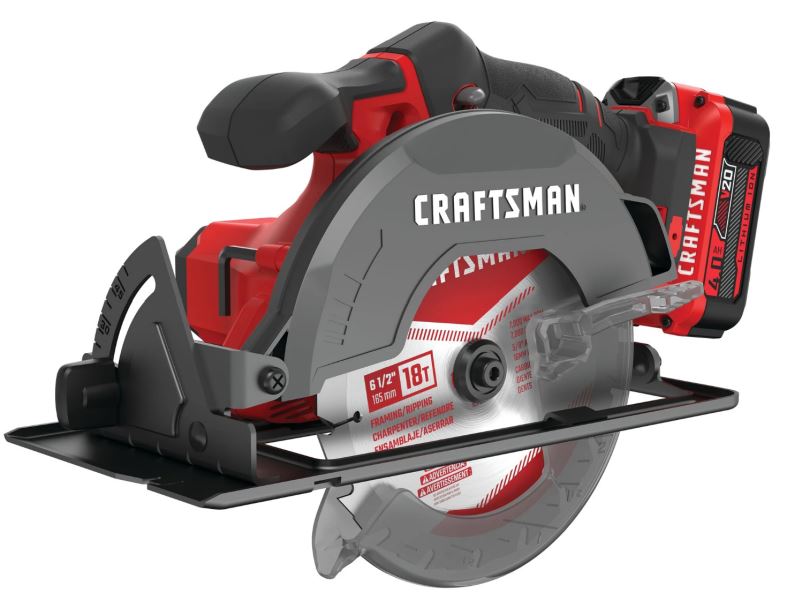 Biddergy - Worldwide Online Auction and Liquidation Services - CLASS A -  CRAFTSMAN V20 6-1/2 Cordless Circular Saw (Tool Only)
