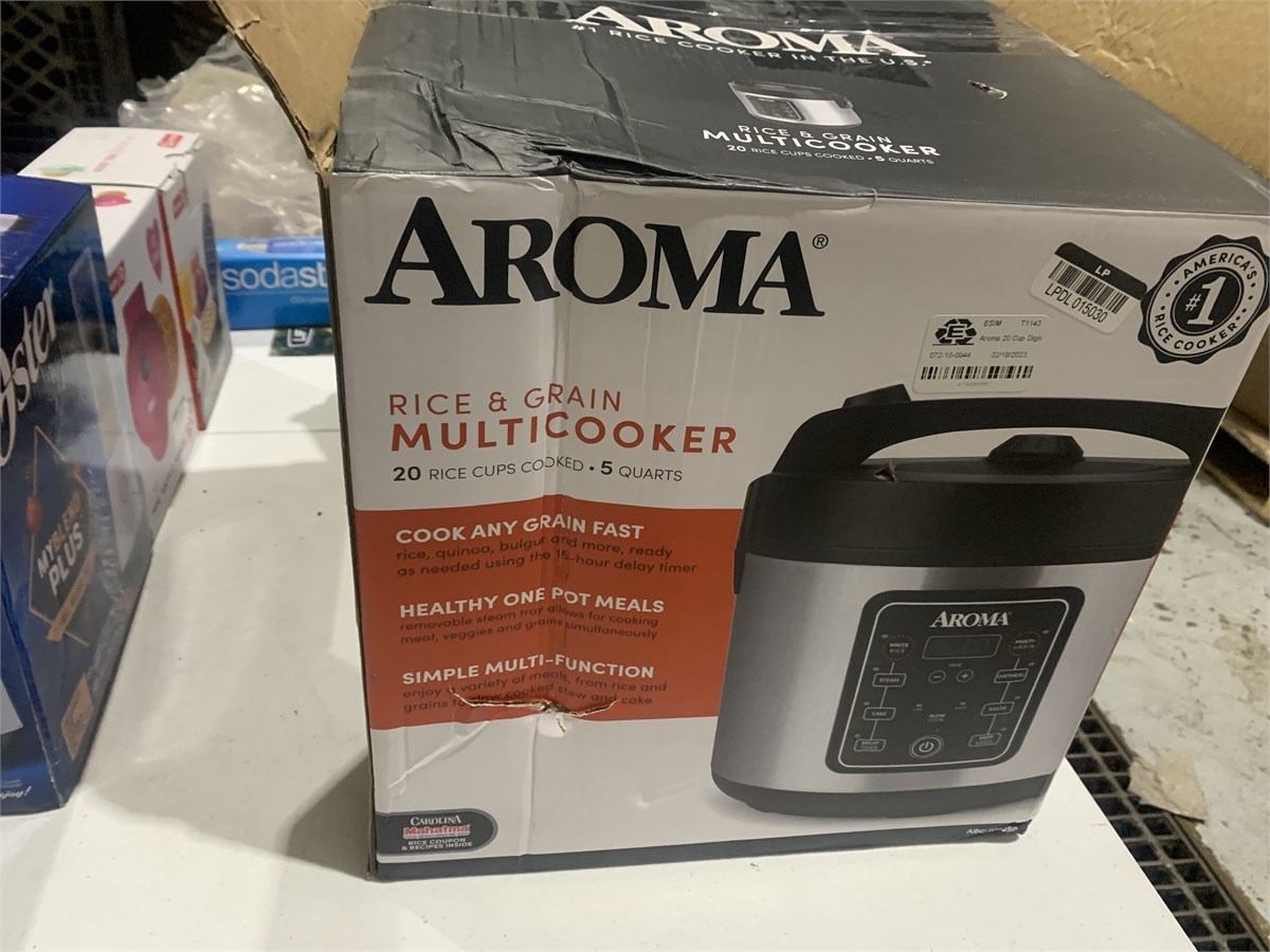 Aroma Professional Plus Rice Cooker 2854100 used in box very good condition, KX Real Deal Auction Tools, Housewares, Appliances, and More St Paul  Auction