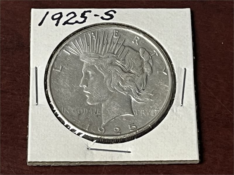 Biddergy - Worldwide Online Auction and Liquidation Services - 1925-S Peace  Dollar