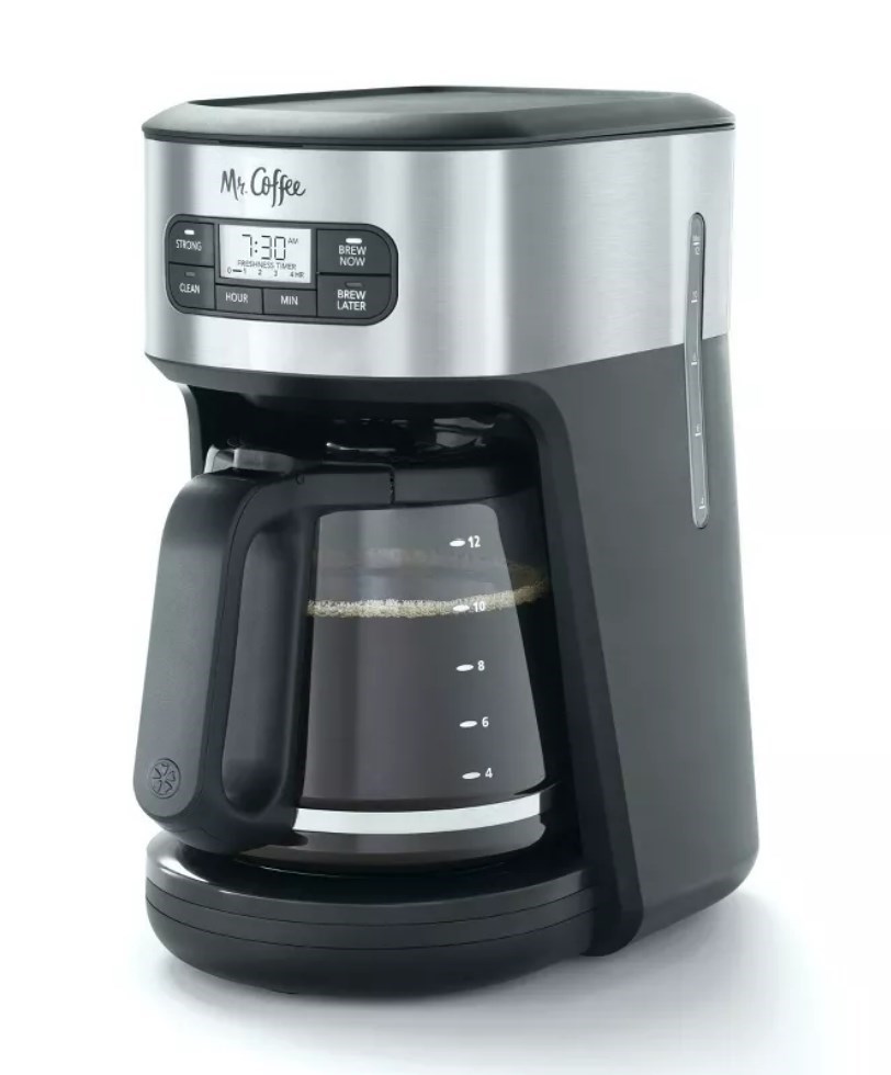 Mr. Coffee - 12-Cup Programmable Coffee Maker, Strong Brew Selector