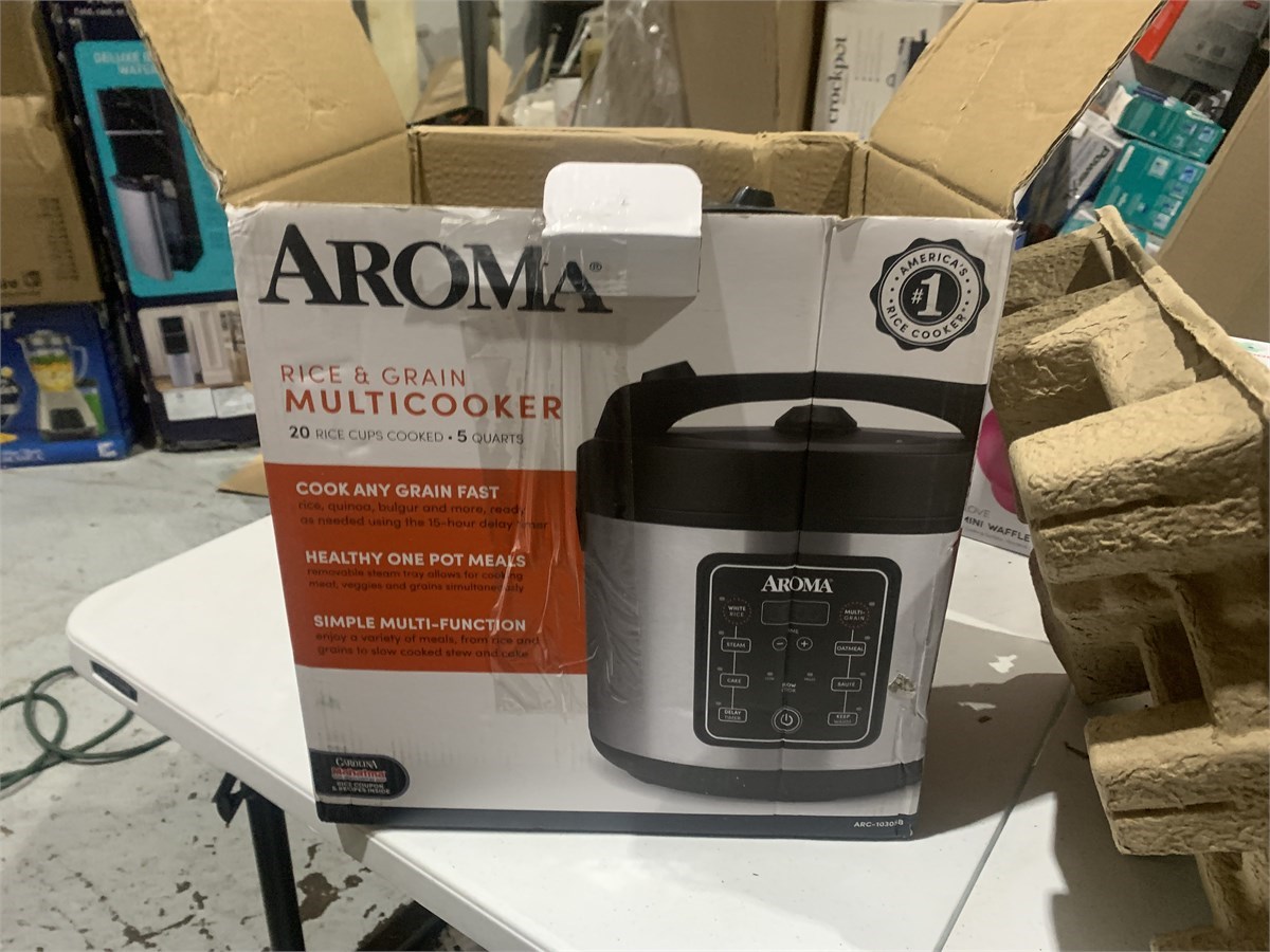 Aroma Professional Plus Rice Cooker 2854100 used in box very good condition, KX Real Deal Auction Tools, Housewares, Appliances, and More St Paul  Auction