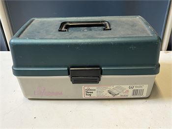 Lot (3) Vintage Fishing Tackle Boxes with Lots of