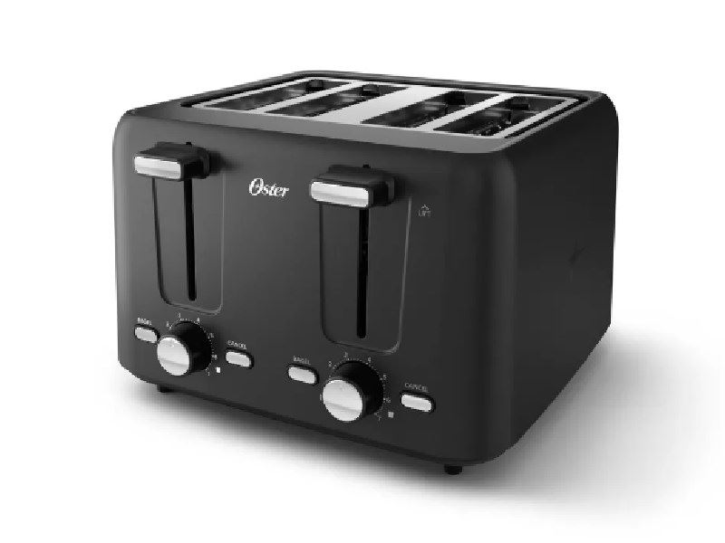 Oster 4-Slice Black Stainless Steel Toaster