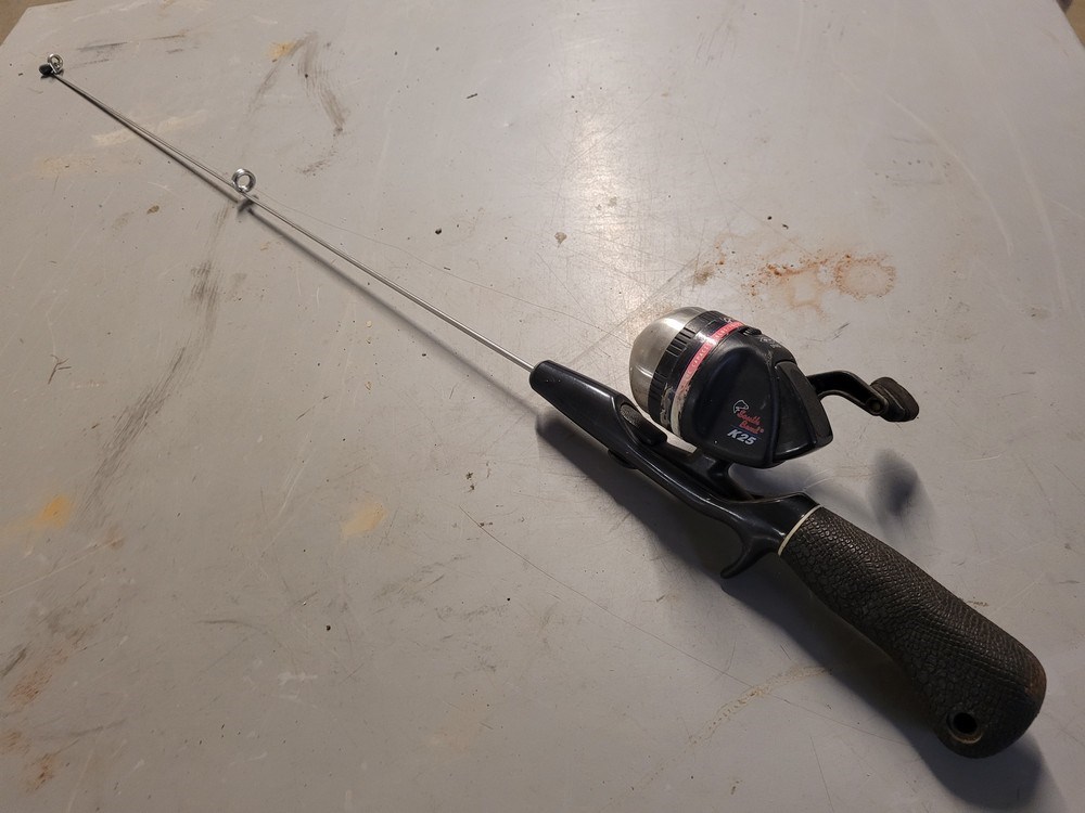 Biddergy - Worldwide Online Auction and Liquidation Services - Swede  Stainless Stik Ice Fishing Rod & Swede Turbocast Reel